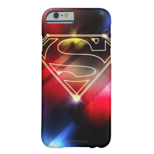 Superman Stylized   Shiny Yellow Outline Logo Barely There iPhone 6 Case