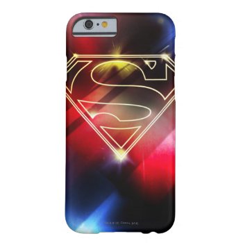 Superman Stylized | Shiny Yellow Outline Logo Barely There Iphone 6 Case by superman at Zazzle