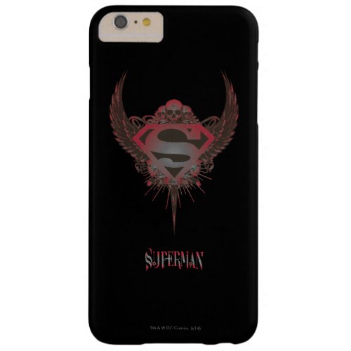 Superman Stylized  Skull and Wings Logo Barely There iPhone 6 Plus Case