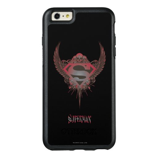 Superman Stylized | Skull and Wings Logo OtterBox iPhone 6/6s Plus Case