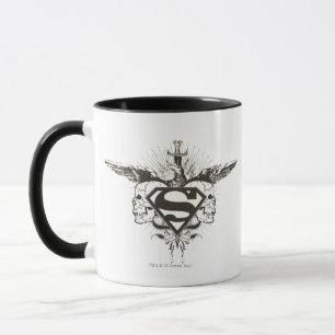 Superman Stylized Skulls Logo Mug
