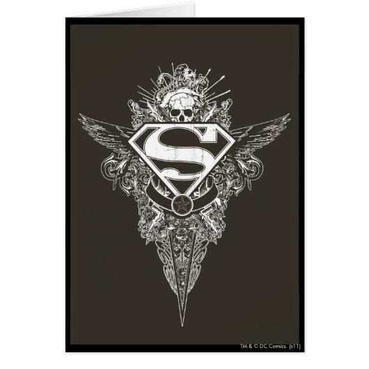 Superman Stylized | Star and Skull Logo Cards (Front)