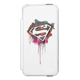 Superman Stylized | Twisted Innocence Logo Wallet Case For iPhone SE/5/5s