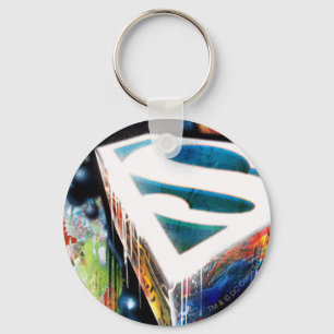 Superman Stylized Urban Graffiti Logo Keychain