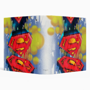 Superman Stylized Urban Spraypaint Logo Binder