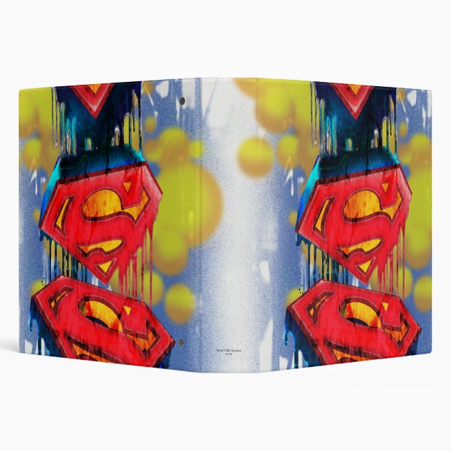 Superman Stylized | Urban Spraypaint Logo Binder (Background)