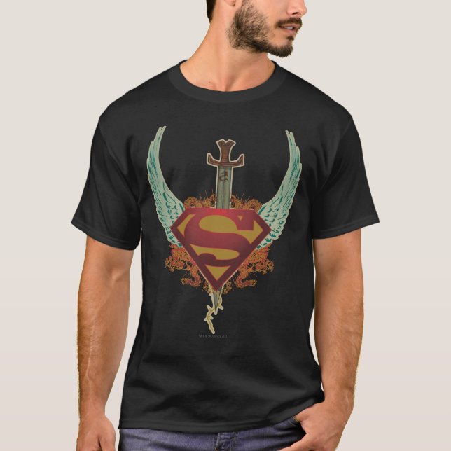 Superman Stylized | Wings Logo T-Shirt (Front)