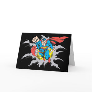 Superman Tears Thru Card