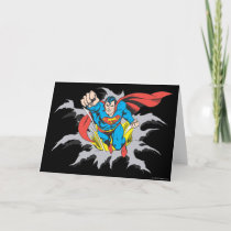 Superman Tears Thru Card