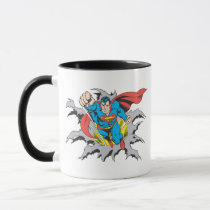 Superman Tears Thru Mug