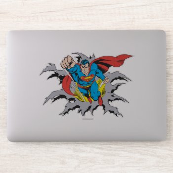 Superman Tears Thru Sticker by superman at Zazzle