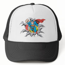 Superman Tears Thru Trucker Hat