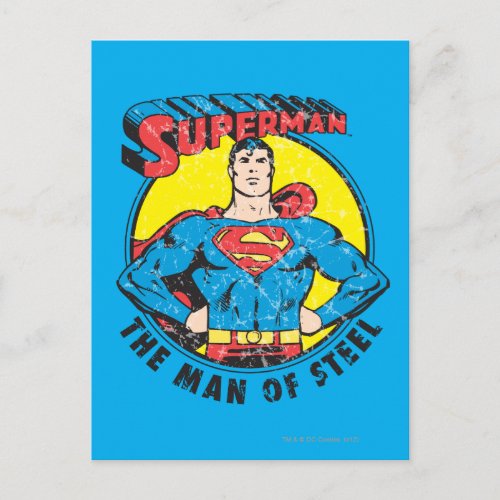 Superman The Man of Steel Postcard