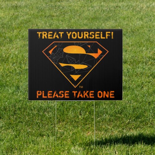 Superman  Treat Yourself to Halloween Candy Sign