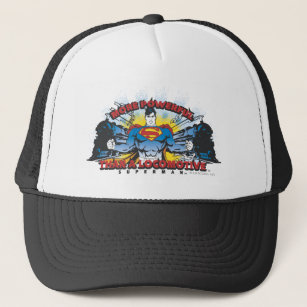 Superman - Two Trains Trucker Hat