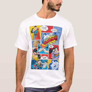 Superman Valentine's Day | Comic Book Collage T-Shirt