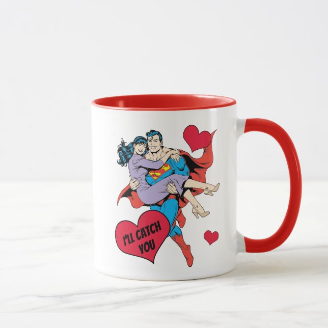 Superman Valentine's Day | I'll Catch You Mug (Right)