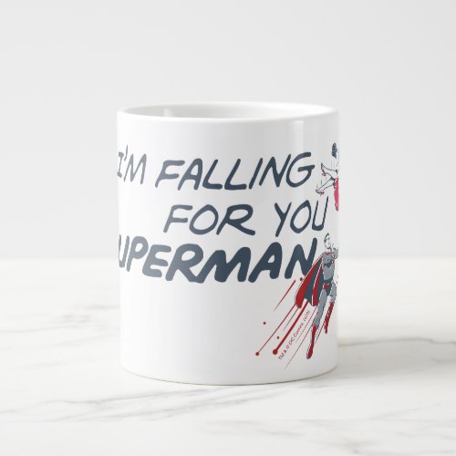 Superman Valentines Day  Im Falling For You Giant Coffee Mug