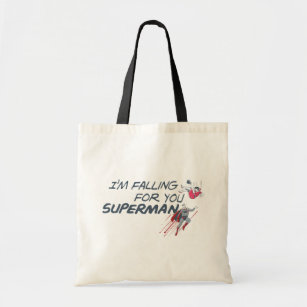 Superman Valentine's Day   I'm Falling For You Tote Bag