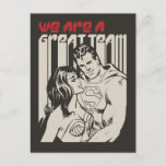 Superman Valentine's Day | We Are A Great Team Holiday Postcard