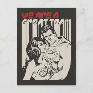 Superman Valentine's Day | We Are A Great Team Holiday Postcard