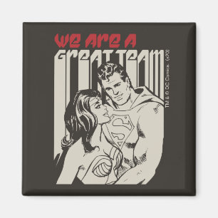 Superman Valentine's Day We Are A Great Team Magnet