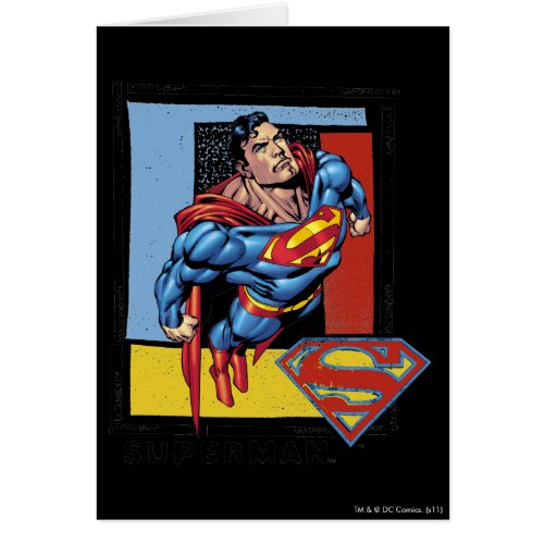 Superman with colorful background