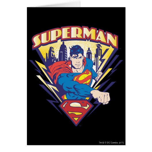 Superman with Electricity Cards (Front)