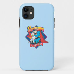 Superman with Krypto iPhone 11 Case