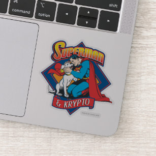 Superman with Krypto Sticker