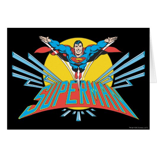Superman with Letters Cards (Front Horizontal)