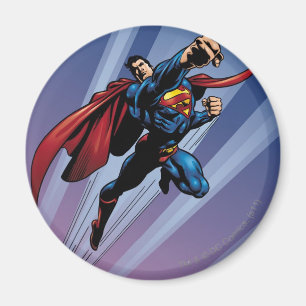 Superman with light streaks magnet
