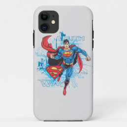Superman with Logo 2 iPhone 11 Case