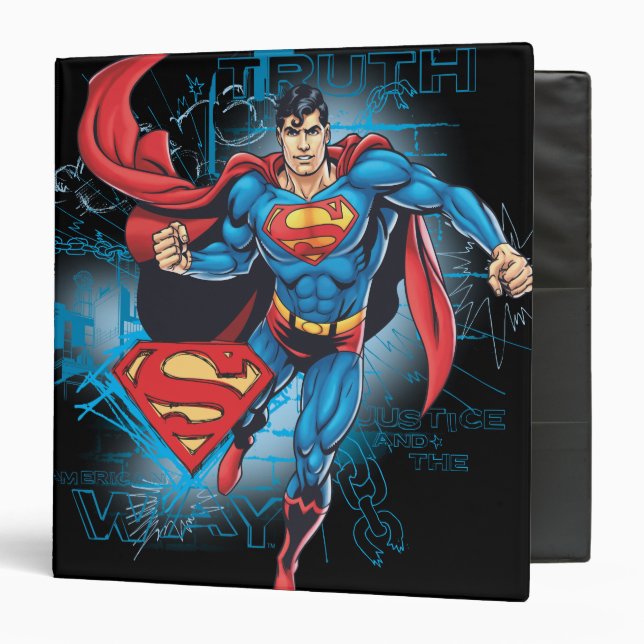 Superman with Logo Binder (Front/Inside)