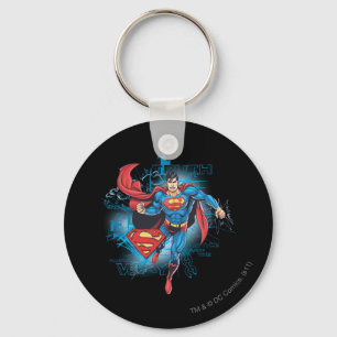 Superman with Logo Keychain