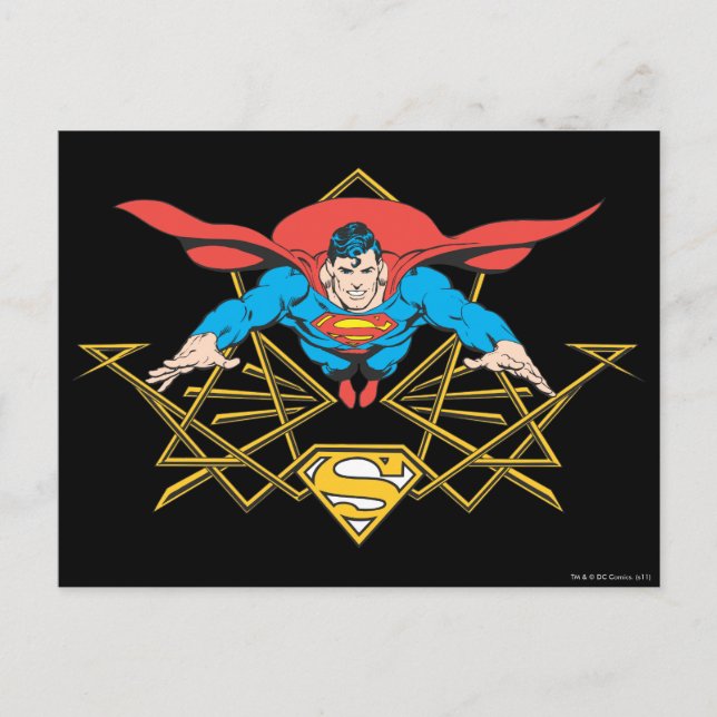 Superman with Logo Postcard (Front)