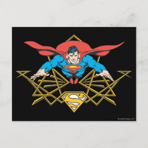 Superman with Logo Postcard