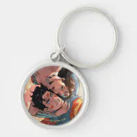 GRAPHICS & MORE Wonder Woman Classic Logo Keychain Heart Love Metal Key  Chain Ring