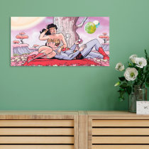 Superman/Wonder Woman Comic Cover #14 Variant Canvas Print
