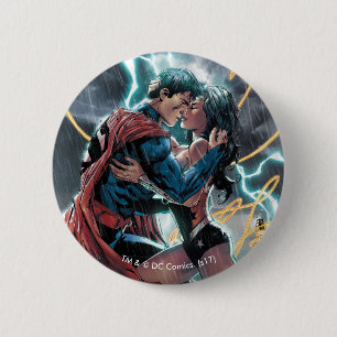 Superman/Wonder Woman Comic Promotional Art Button