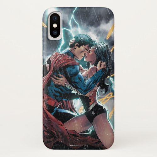 SupermanWonder Woman Comic Promotional Art iPhone X Case