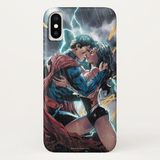 Superman/Wonder Woman Comic Promotional Art iPhone X Case