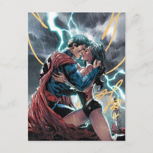 SupermanWonder Woman Comic Promotional Art Postcard