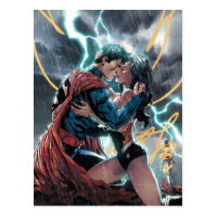 Superman/Wonder Woman Comic Promotional Art Postcard