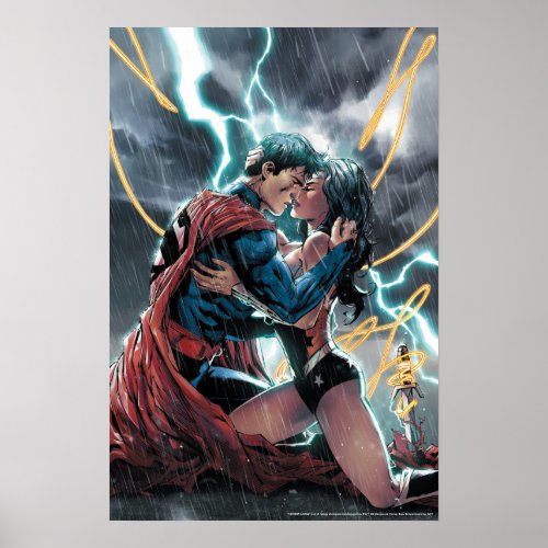 SupermanWonder Woman Comic Promotional Art Poster