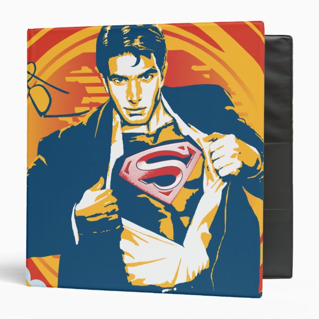 Superman World Hero 3 Ring Binder (Front/Inside)