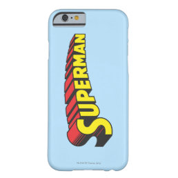 Superman | Yellow Red Letters Logo Barely There iPhone 6 Case