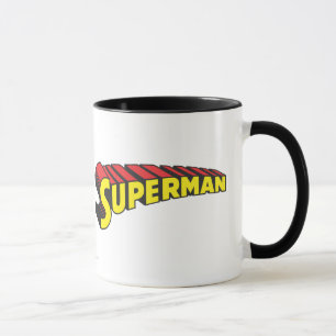 Superman Yellow Red Letters Logo Mug