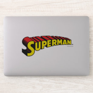 Superman   Yellow Red Letters Logo Sticker