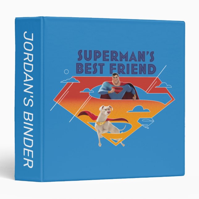 Superman's Best Friend 3 Ring Binder (Front/Spine)